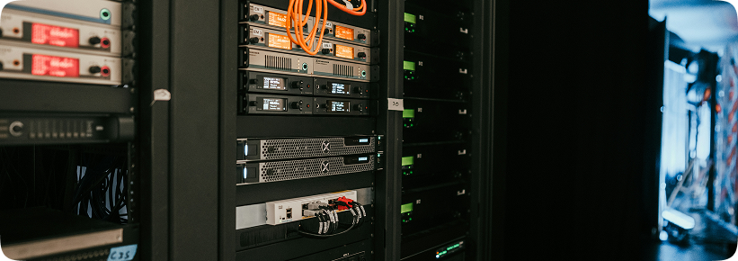 consistent cabling rack